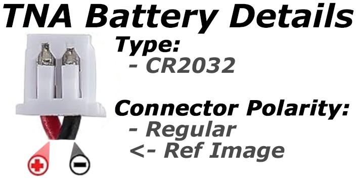 TNA CMOS Battery Details